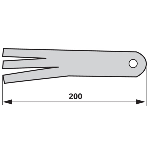 Schläger 0031021 mit 220 x 35 x 13 mm zu Braun – Weinbau Ersatzteil