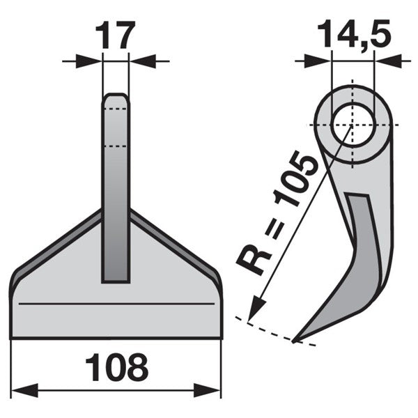 Schlaghammer zu Muratori Mulcher – Mulcher Ersatzteil