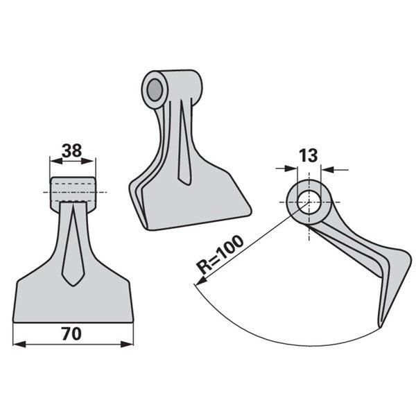 Schlaghammer zu Seppi Mulcher – Mulcher Ersatzteil
