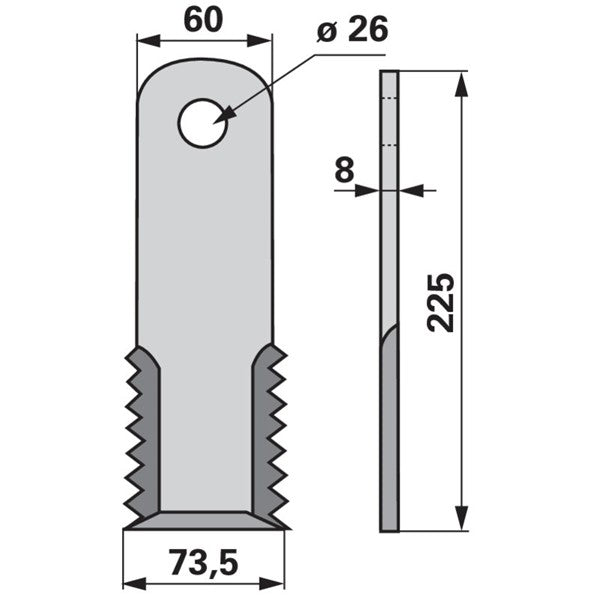 Schlegel 0000643 zu Müthing Mulcher – Mulcher Ersatzteil
