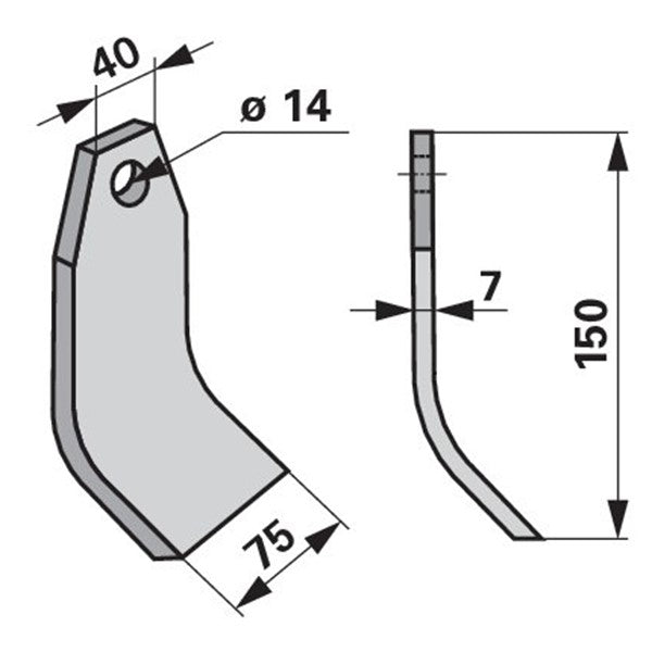 Schlegel 40882300 zu Taarup Mulcher – Mulcher Ersatzteil