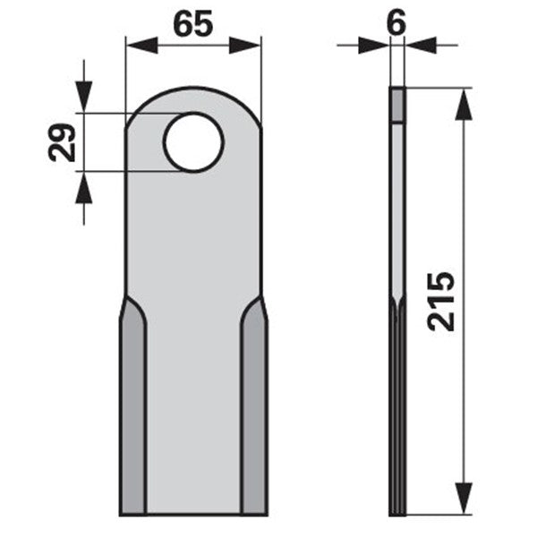Schlegelmesser 49501300 zu Taarup Mulcher – Mulcher Ersatzteil
