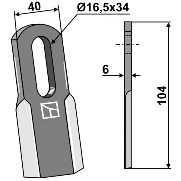 Schleglemesser 0901153 zu Ferri Mulcher – Mulcher Ersatzteil
