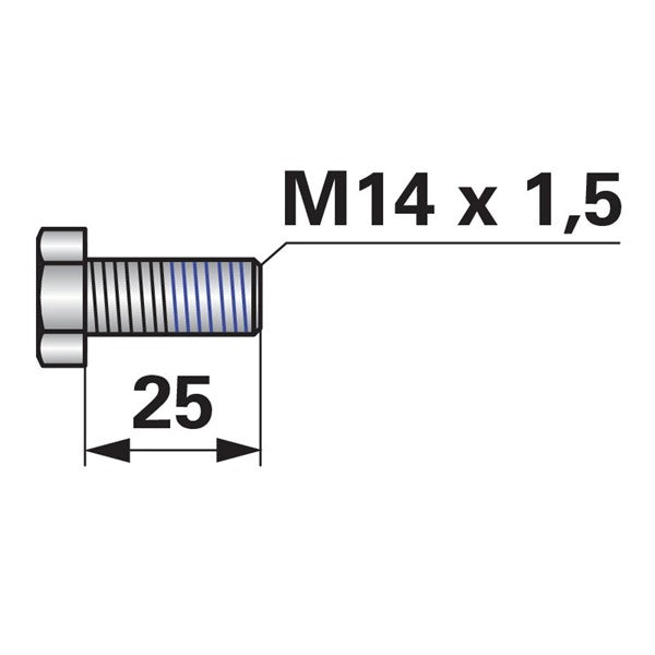 Schraube zu Mulcher M14 x 1,5 – Mulcher Ersatzteil