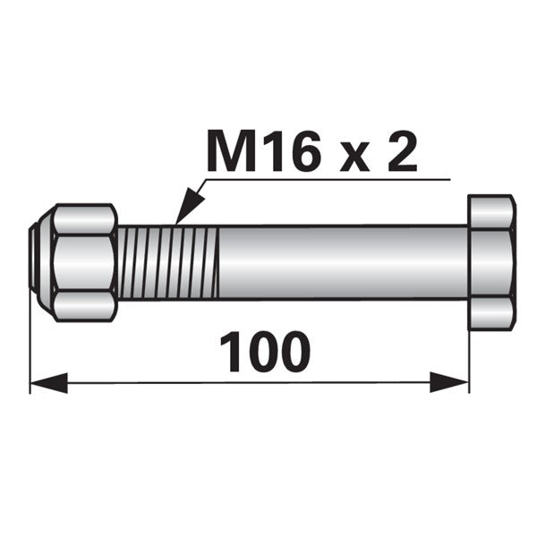 Schrauben zu Mulcher M16 x 2 – Mulcher Ersatzteil