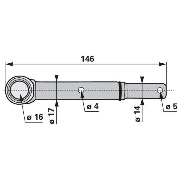 Schwinghebelzapfen mit Dichtung und O-Ring anstelle von Aebi AM4118201 – Sonstiges für Traktor Ersatzteil