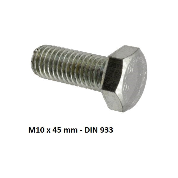 Sechskantschraube M10 x 45 mm - 103.068 zu Pöttinger - Variante 3 – Sonstiges für Trommelmähwerk Ersatzteil