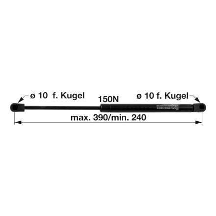 Gasdruckfeder 44910537 zu Steyr – Traktor Gasdruckfedern Ersatzteil