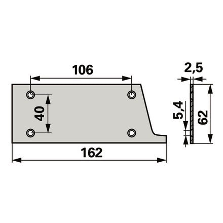Steyr Schuhplatte glatt 1188720047 – Sonstiges für Traktor Ersatzteil