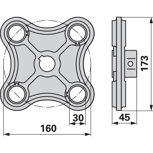 Stirnscheibe 4 x 30 mm anstelle von SIP 151239706 – Ladewagen Ersatzteil