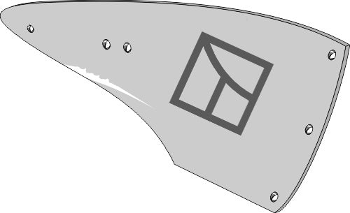 Streichblech-Hinterteil - rechts 950 02491 zu Fiskars