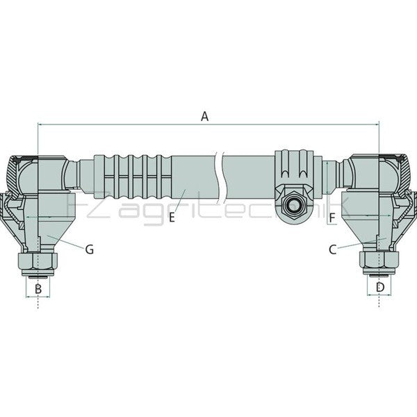 Spurstange 886800M92 zu Massey Ferguson – Landtechnik Ersatzteil