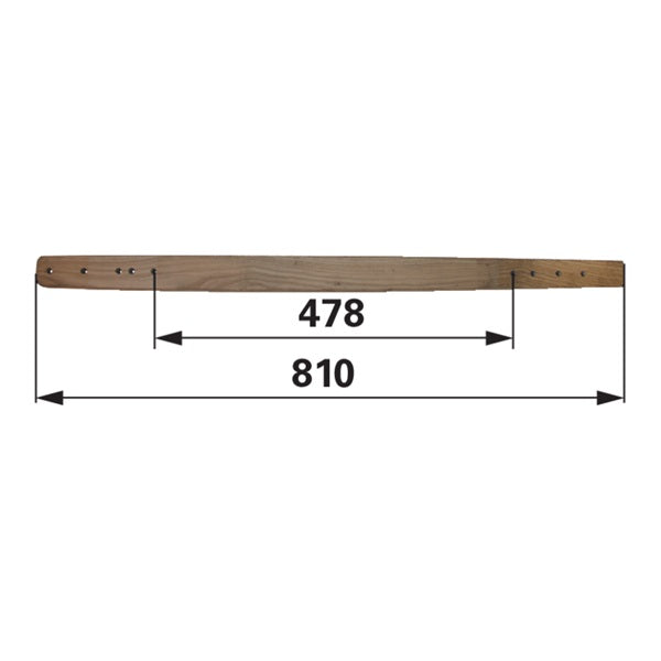 Treibstangenholz L 810 mm anstelle von Mörtl N73G – Ernte Ersatzteil