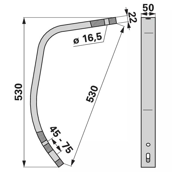 Unterfeder 50 x 22 mm – Sonstiges für Traktor Ersatzteil