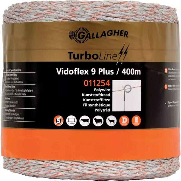 Vidoflex 9 400 m - Turbo Plus - Gallagher 011254 – Sonstige Anlage für Traktor Ersatzteil