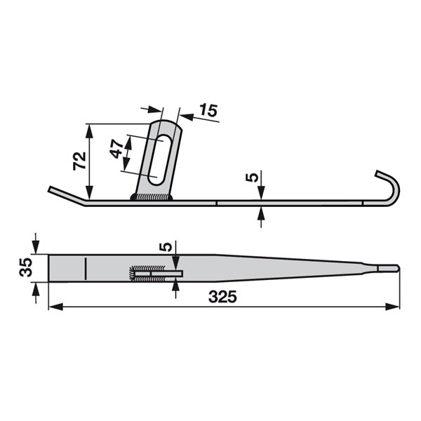 Vogel & Noot 1104212030 Gleitsohle links – Pflug Ersatzteil