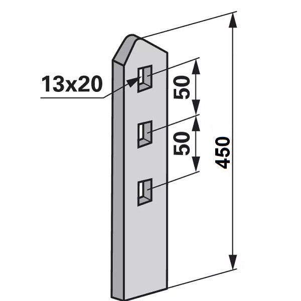 Walzenplatte - Arbeitsbreite 80 mm – Walzenringe Ersatzteil