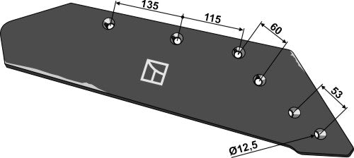 Wechselspitzenschar - 18'' - rechts H0406940 zu Kuhn