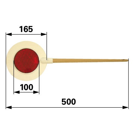Winkerkelle rot / rot – Winkerkelle Ersatzteil