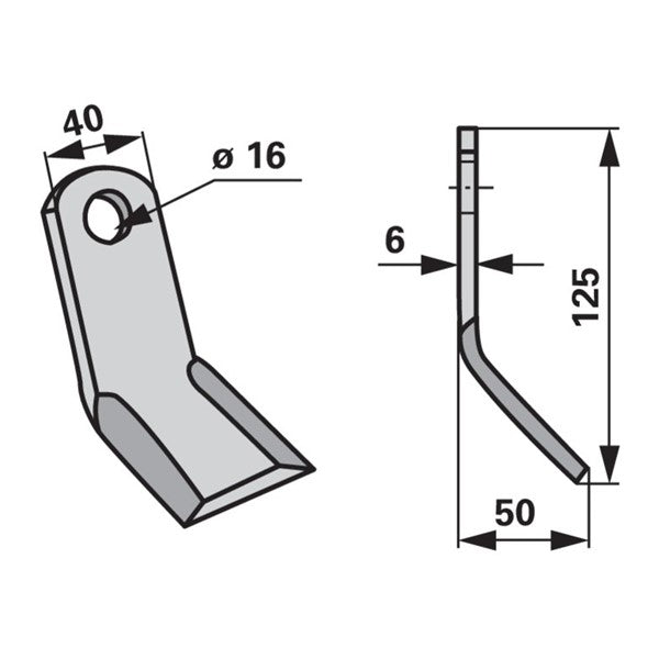 Y-Messer 15513017 zu Rapid Mulcher – Mulcher Ersatzteil