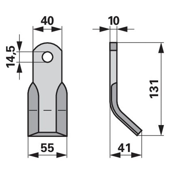 Y-Messer zu Maletti Mulcher – Mulcher Ersatzteil