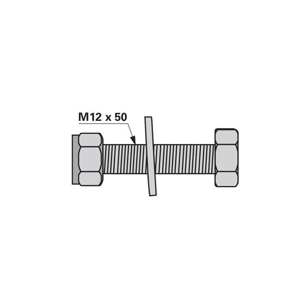 Zinkenhalter - M12 x 50 mm - zu Claas – Sonstiges für Ernte Ersatzteil