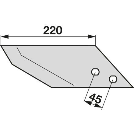 Scharspitze links DGS 500 L zu Regent – Schare Ersatzteil