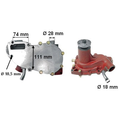 Wasserpumpe 0.010.1138.4/30 zu Deutz – Deutz Pumpen Ersatzteil