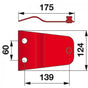 Messerhalter L 175 mm, für große Trommel anstelle von Niemeyer 570425 – Halter für Trommelmähwerk Ersatzteil