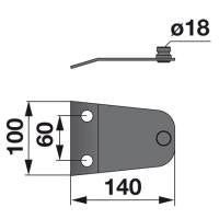Messerhalter 570426 zu Niemeyer Trommelmäher – Halter für Trommelmähwerk Ersatzteil