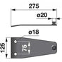 Messerhalter 143298.0 zu Krone Scheibenmäher – Halter für Scheibenmähwerk Ersatzteil