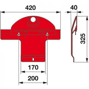 Gleitkufe 2404.1704.00 zu Pöttinger Scheibenmäher – Sonstiges für Scheibenmähwerk Ersatzteil