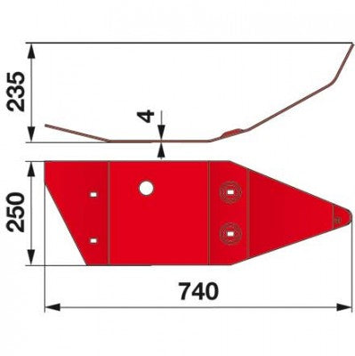 Innenschuh 56811110 zu Kuhn Scheibenmäher – Scheibenmähwerk Ersatzteil