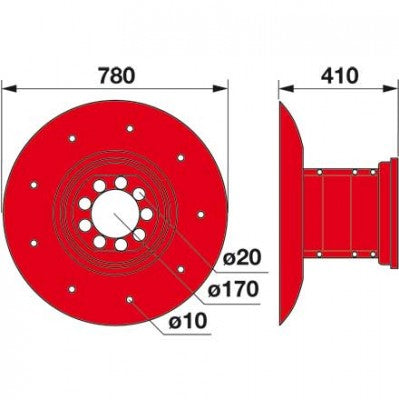 Mähtrommel GT0354K0 zu Deutz-Fahr – Deutz Ersatzteile Ersatzteil