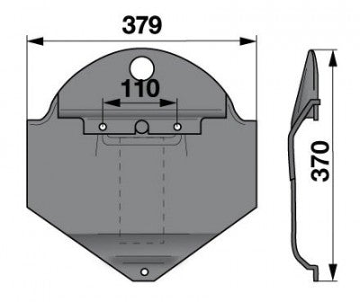 Gleitkufe zu 18613484 Deutz-Fahr Scheibenmäher – Scheibenmähwerk Ersatzteil
