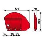 Gleitkufe rechts zu Sip Scheibenmäher – Scheibenmähwerk Ersatzteil