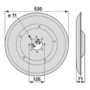 Gleitteller XD442K0 zu Vicon-PZ Trommelmäher – Sonstiges für Trommelmähwerk Ersatzteil