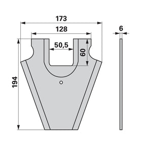 Ladewagenmesser 433124 zu Schuitemaker – Messer für Ladewagen Ersatzteil