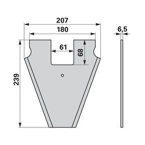 Ladewagenmesser 433125 zu Schuitemaker – Messer für Ladewagen Ersatzteil