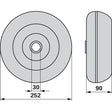 Tastrad AD 252 mm anstelle von Pöttinger 451.002 – Ladewagen Ersatzteil