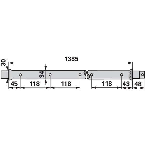 Zinkenrohr 1465 mm 126.50.016.0 zu Pöttinger – Ladewagen Ersatzteil