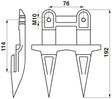 Busatis Doppelfinger BF016  ohne Fingerplatte – Finger für Balkenmäher Ersatzteil