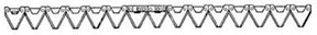 Mähmesser L 115 cm, 15 Klingen, gezahnt, DIN 80, anstelle von BCS 590.43544.0 – Messer für Balkenmäher Ersatzteil