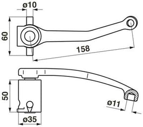 Nussmüller  Obermesserhalter – Halter für Balkenmäher Ersatzteil
