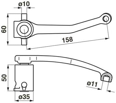 Nussmüller  Obermesserhalter – Halter für Balkenmäher Ersatzteil