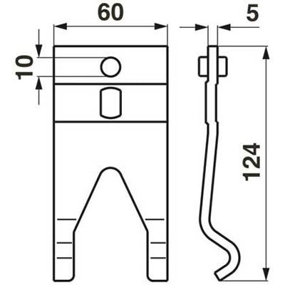 Moty-Mayer  Messerhalter-Oberfeder – Halter für Trommelmähwerk Ersatzteil