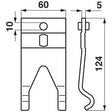 Nussmüller  Messerhalter-Oberfeder – Halter für Balkenmäher Ersatzteil