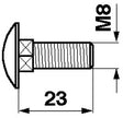 Universal  Flachrundschraube M8x23 8.8 zu ESM – Schrauben Ersatzteil