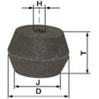 Universal  Mähmesserkonus D=85, J=65, T=56, H=16 mm – Messer für Scheibenmähwerk Ersatzteil