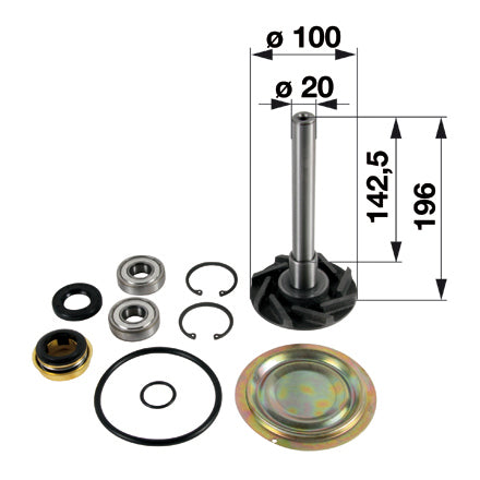 Reparatursatz 131100060700 komplett zu Case IH – Wasserpumpen Ersatzteil